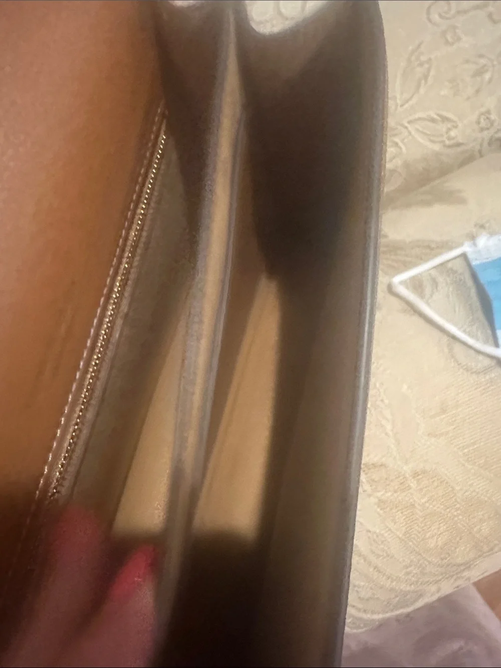 Tory Burch Brown Leather Shoulder Bag with Gold Chain Emblem